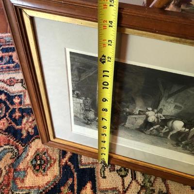 â€œA Country Blacksmith â€œ Framed Engraving Joe Mallord William Turner - Lot 223