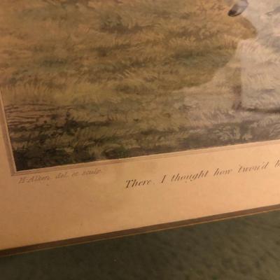 Framed Lithograph Fox Hunt â€œHunting Recollectionsâ€ -Lot 222