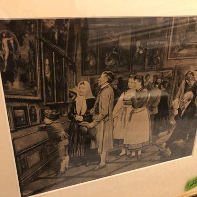 Framed Print - Antique Art Gallery - Lot 220