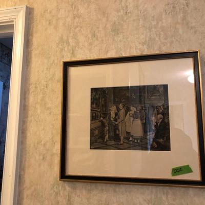 Framed Print - Antique Art Gallery - Lot 220