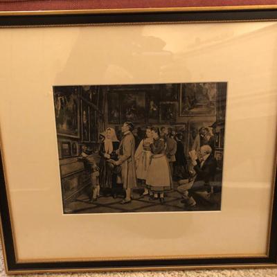 Framed Print - Antique Art Gallery - Lot 220