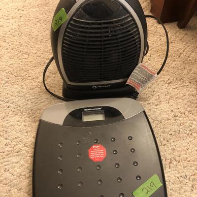 Health-o-Meter Scale & Pelonis Space Heater -Lot 219