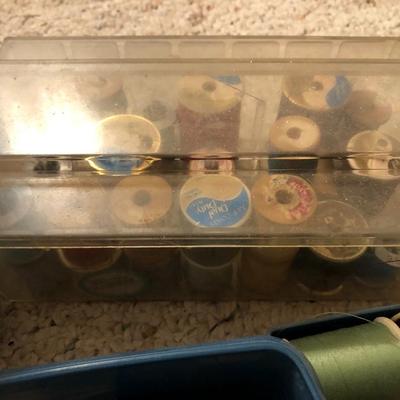 Longaberger Sewing Basket Signed with Lid and Supplies -Lot 214