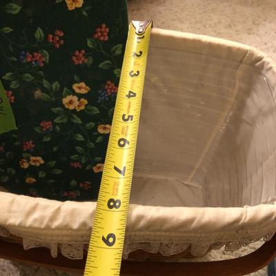 Longaberger Sewing Basket Signed with Lid and Supplies -Lot 214