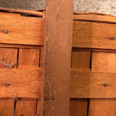 Longaberger Sewing Basket Signed with Lid and Supplies -Lot 214