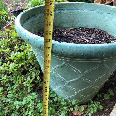 Metal Plant Stand & Large Plant Pot -Lot 211