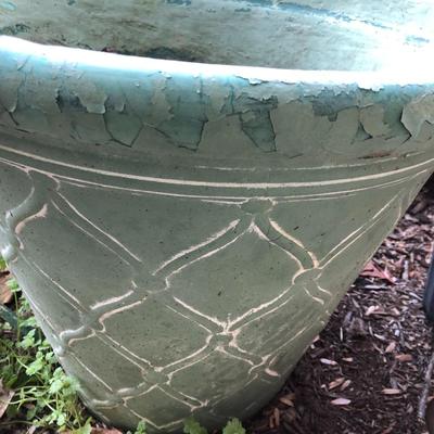 Metal Plant Stand & Large Plant Pot -Lot 211