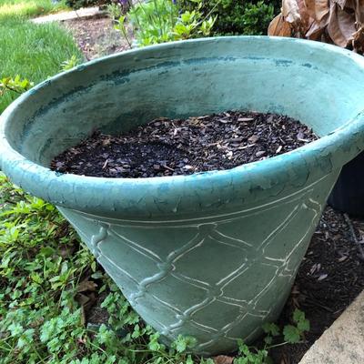 Metal Plant Stand & Large Plant Pot -Lot 211