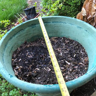 Metal Plant Stand & Large Plant Pot -Lot 211