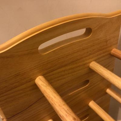 Solid Hardwood Stackable Shoe Racks (10 Total) -Lot 207