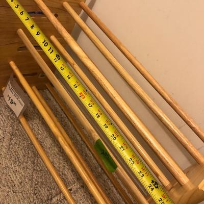 Solid Hardwood Stackable Shoe Racks (10 Total) -Lot 207