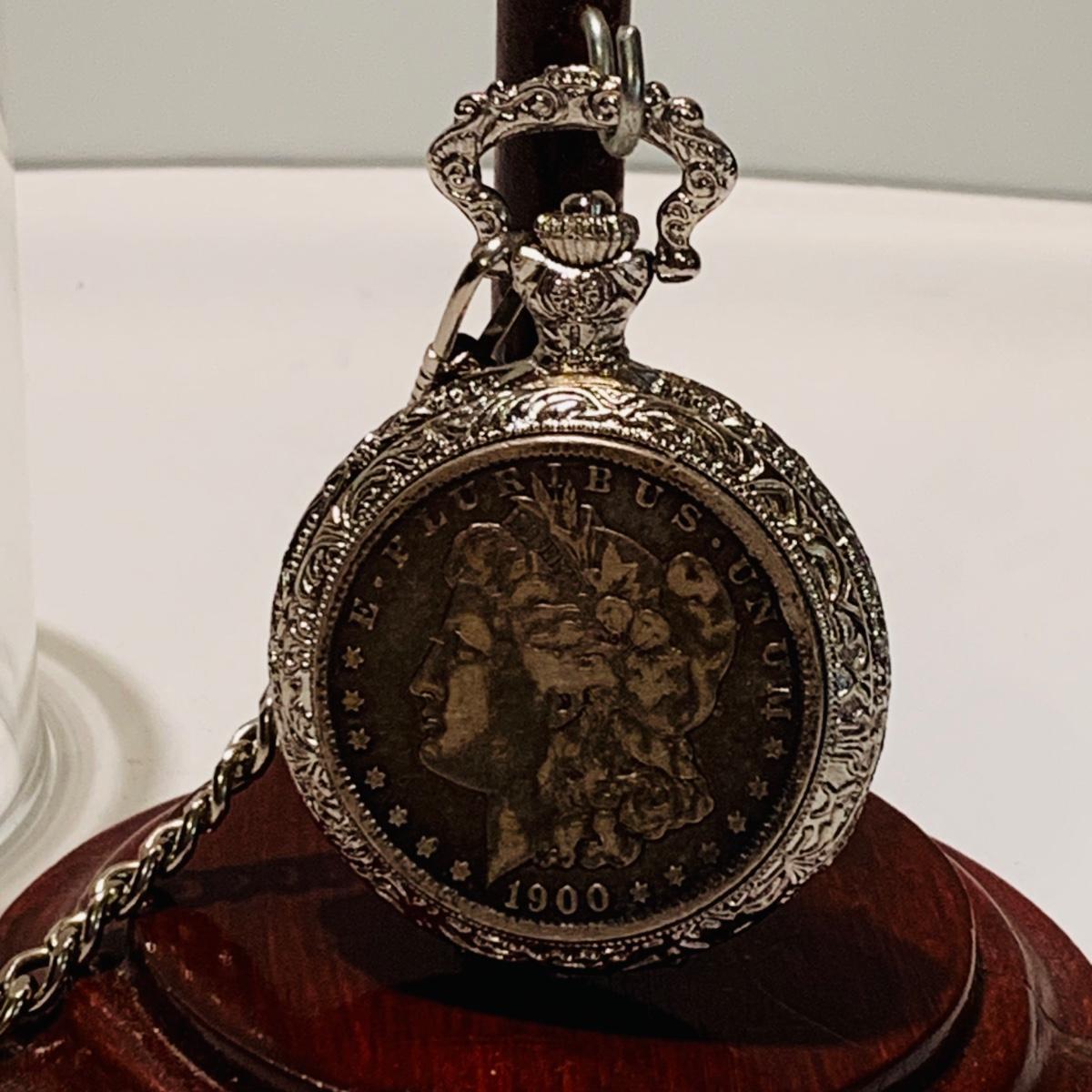 American historic society discount quartz pocket watch