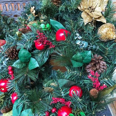 Five Indoor/Outdoor Holiday Wreaths  -Lot 209