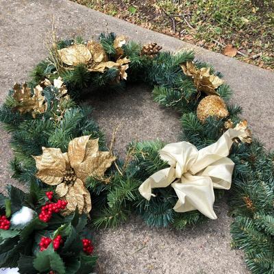 Five Indoor/Outdoor Holiday Wreaths  -Lot 209