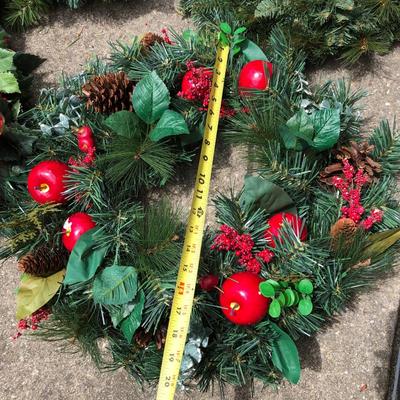 Five Indoor/Outdoor Holiday Wreaths  -Lot 209