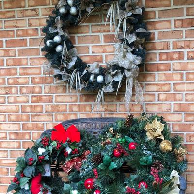 Five Indoor/Outdoor Holiday Wreaths  -Lot 209