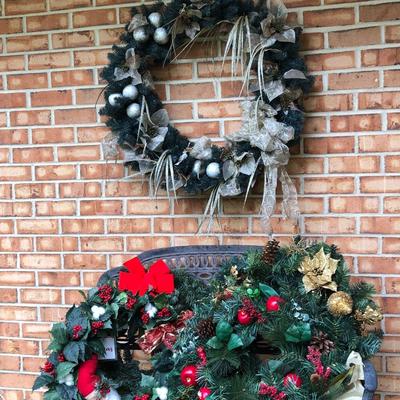 Five Indoor/Outdoor Holiday Wreaths  -Lot 209