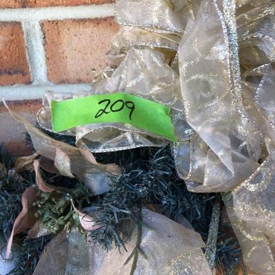 Five Indoor/Outdoor Holiday Wreaths  -Lot 209