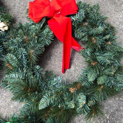 Five Indoor/Outdoor Holiday Wreaths  -Lot 209
