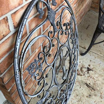 Large Metal Outdoor Wall Decor -Lot 210
