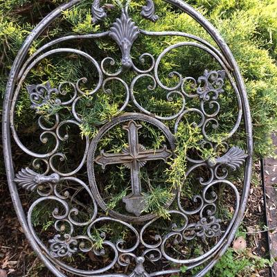 Large Metal Outdoor Wall Decor -Lot 210