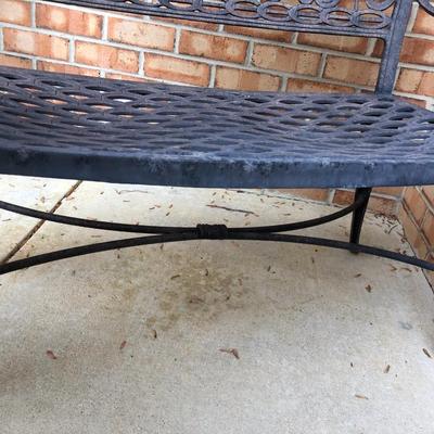 Heavy Metal Outdoor Double Seat Bench -Lot 208