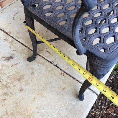 Heavy Metal Outdoor Double Seat Bench -Lot 208