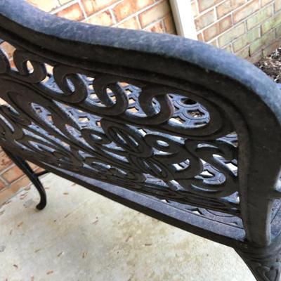 Heavy Metal Outdoor Double Seat Bench -Lot 208
