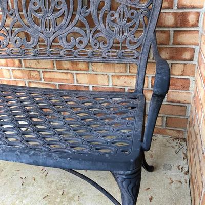 Heavy Metal Outdoor Double Seat Bench -Lot 208