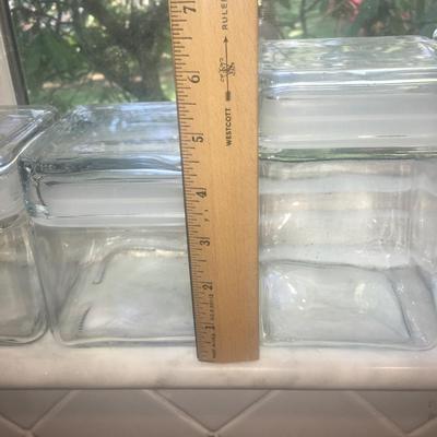 Glass storage containers set of 7