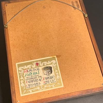 Vintage Zarebski 3D Framed Mexican Art