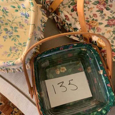 Large Baskets Lot Most Longaberger