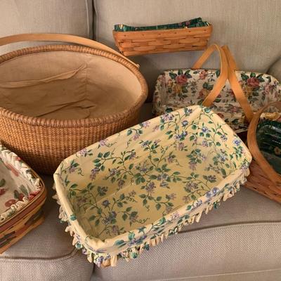 Large Baskets Lot Most Longaberger