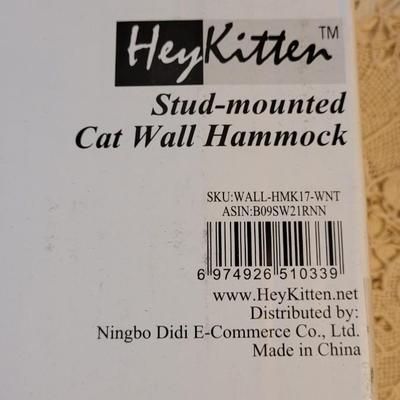 NEW Hey Kitten Cat Wall Hammock