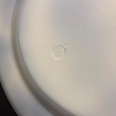 Doulton Burslem Madres Flow Blue Large Platter & Plates