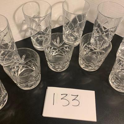 12 Gorham Crystal Tall & Short Cocktail & Rock Glasses