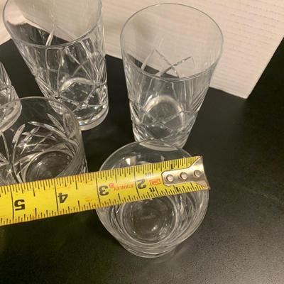 12 Gorham Crystal Tall & Short Cocktail & Rock Glasses