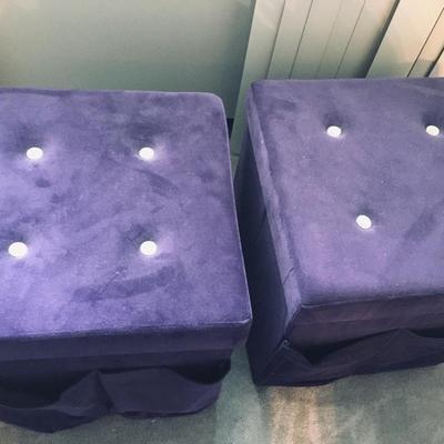 Velvet folding storage cubes