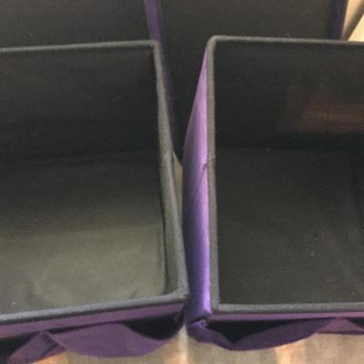 Velvet folding storage cubes