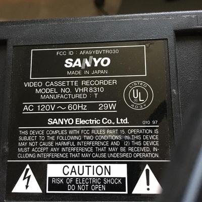 Sanyo 4 head hi-fi video cassette recorder