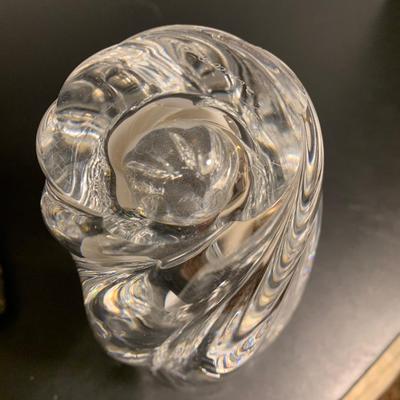 Heavy Orrefores Vase Signed