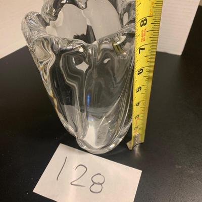 Heavy Orrefores Vase Signed