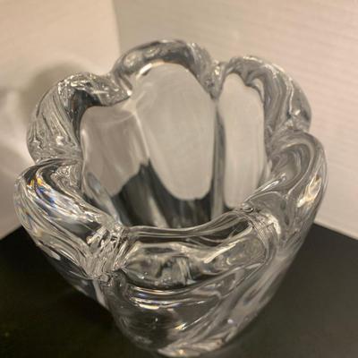 Heavy Orrefores Vase Signed