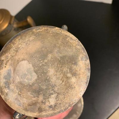 Antique Silver Plate Tea Set Lot