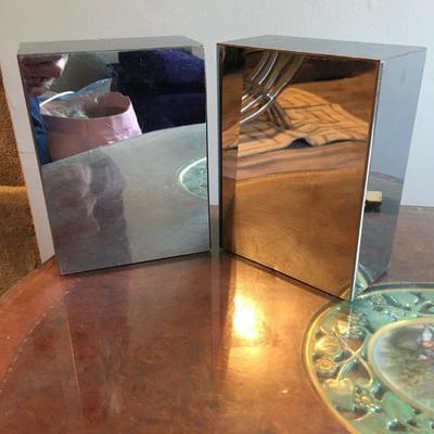 vintage Mirrored bookends