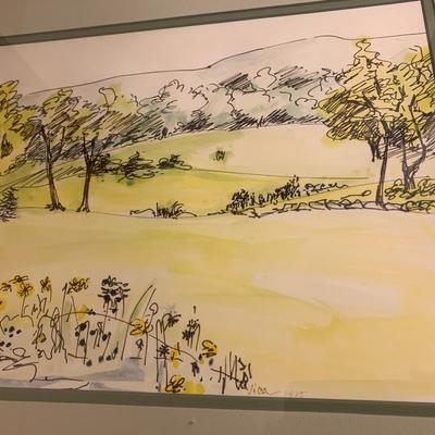 Signed Framed Art - Vica 1975