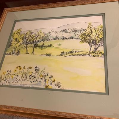 Signed Framed Art - Vica 1975