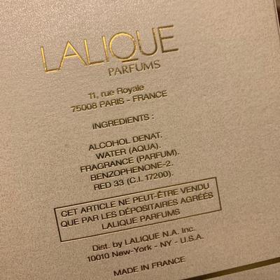 Lalique Perfume w/box Made In France