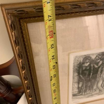 The Three Graces by Pablo Picasso - Numbered Lithograph- Framed / Matted Art Collectors Guild