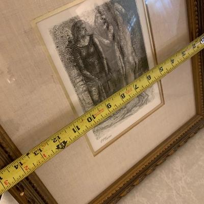 The Three Graces by Pablo Picasso - Numbered Lithograph- Framed / Matted Art Collectors Guild